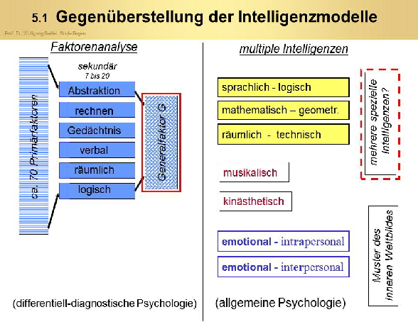 Intelligenz Statistik und Psychol